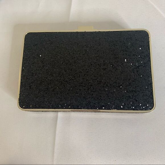 Henri Bendel Party Box Glitter Clutch - Black - Picture 6 of 10